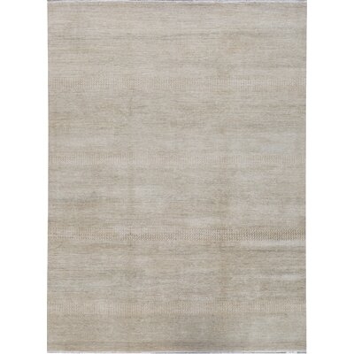 One-of-a-Kind Hand-Knotted Ivory 8'11" x 11'11" Area Rug - Image 0
