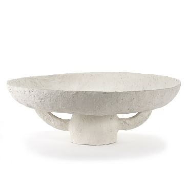 Marie Earth Centerpiece Bowl, White - Image 0