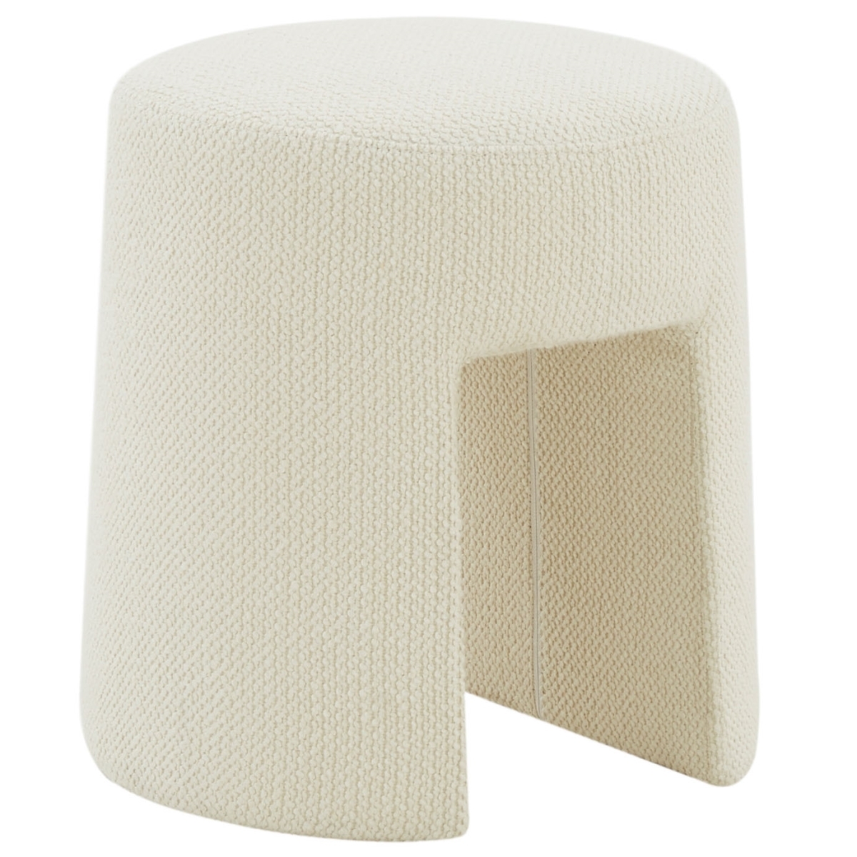 Ginny Upholstered Ottoman - Ivory - Image 3