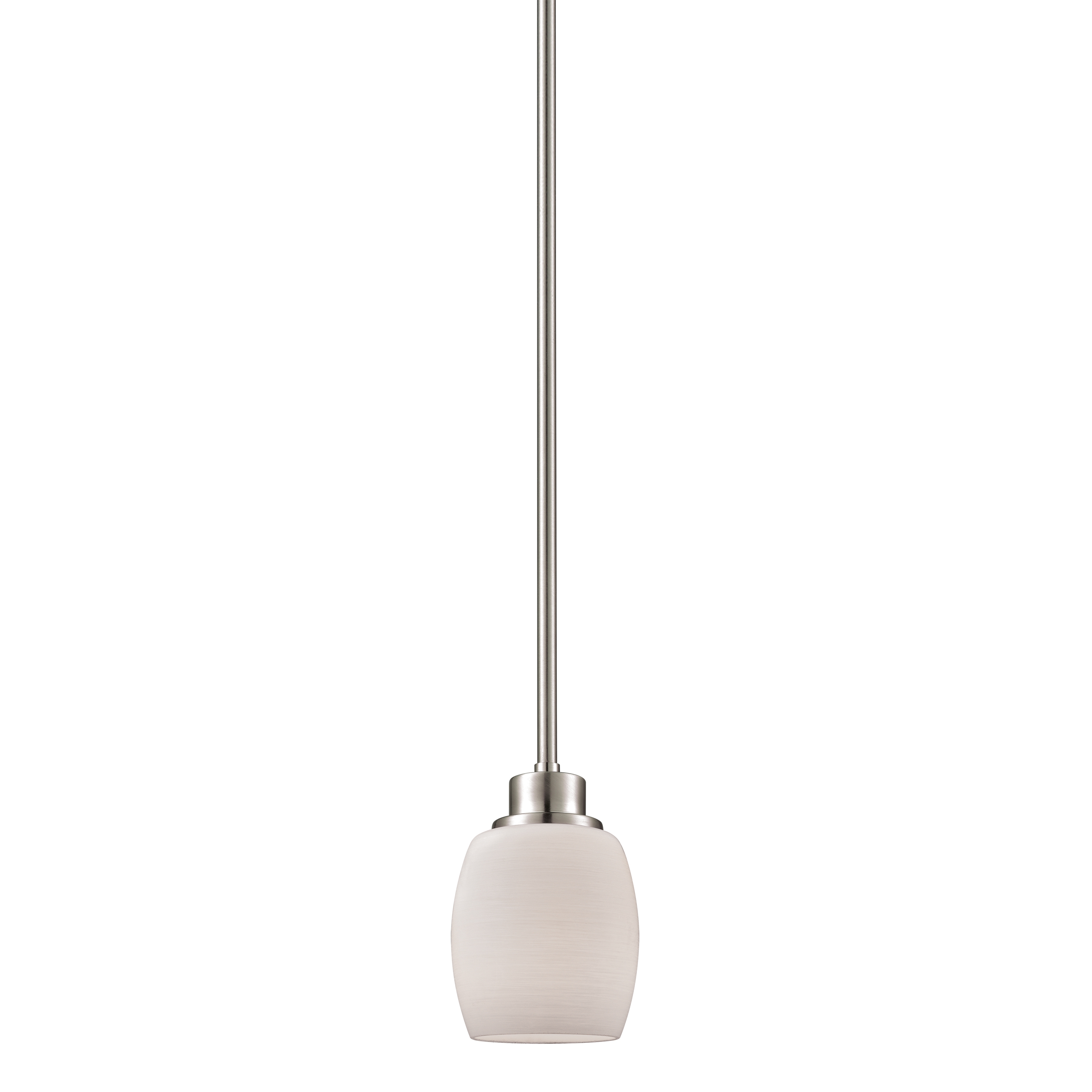 Casual Mission 5'' Wide 1-Light Mini Pendant - Brushed Nickel - Image 0