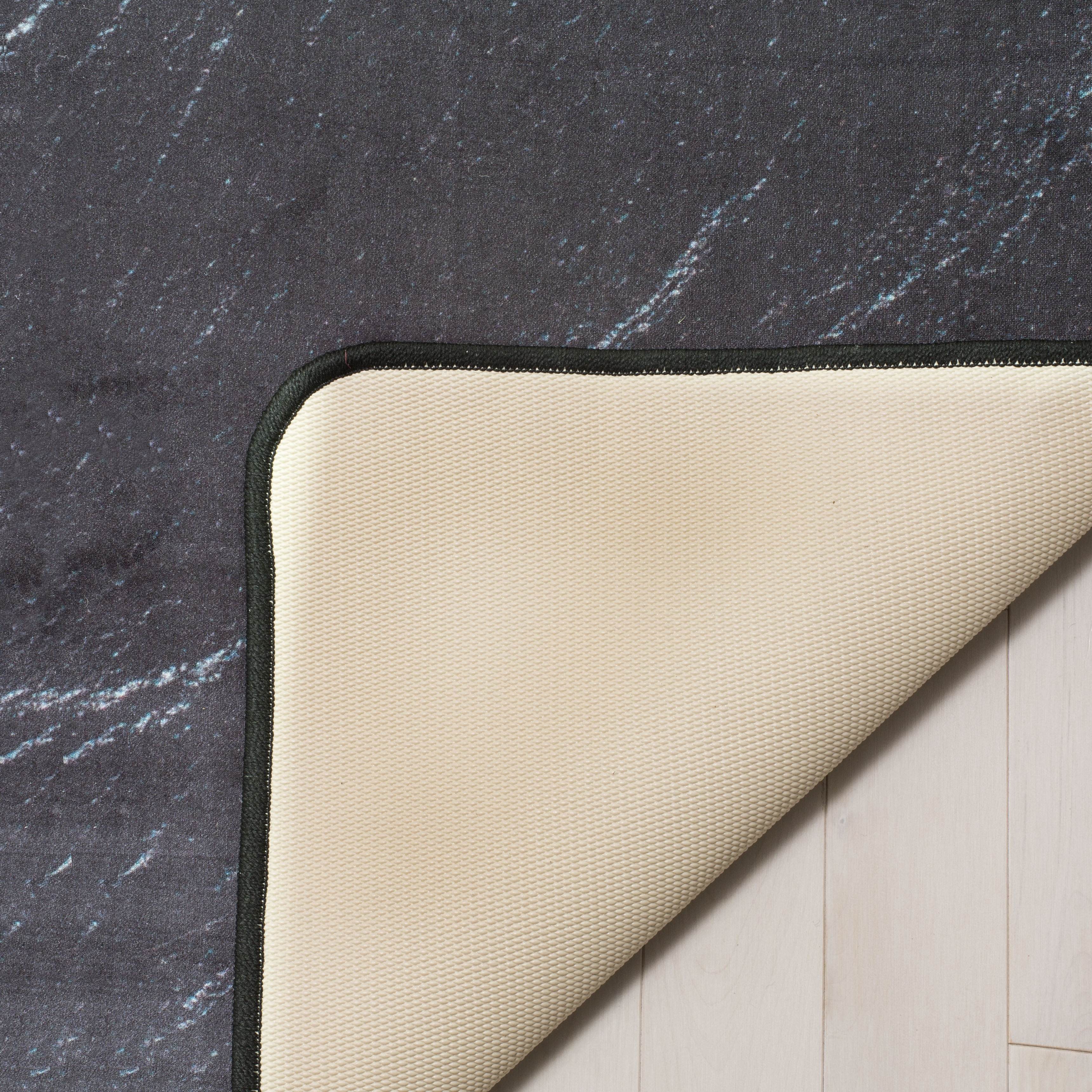 Arlo Home Indoor/Outdoor Woven Area Rug, DAY102C, Black,  5' 1" X 7' 6" - Image 3