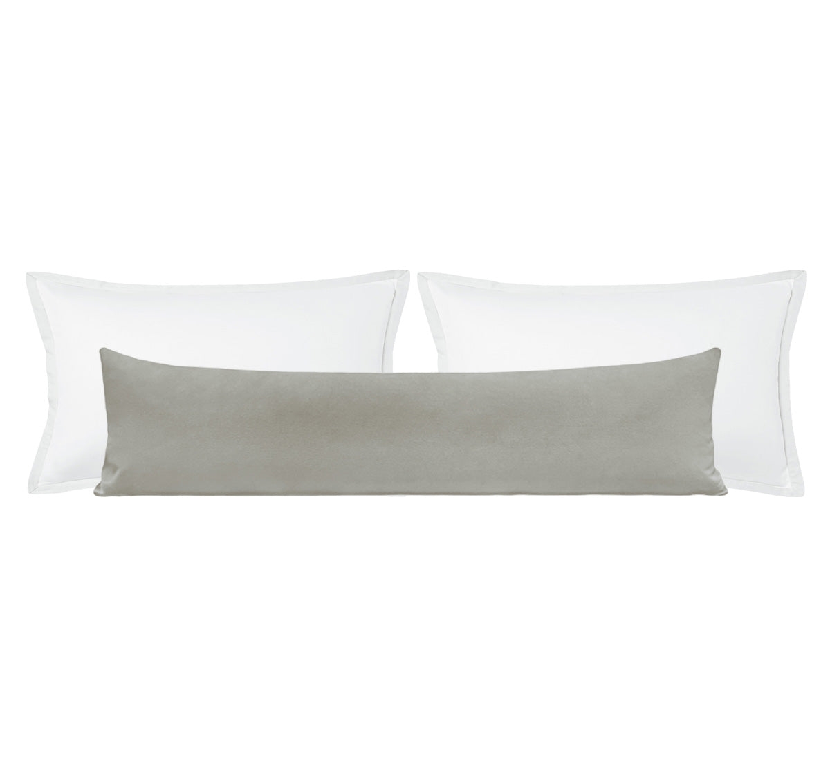 THE XL LUMBAR :: SIGNATURE VELVET // DOVE GREY - BY THE YARD - Image 0