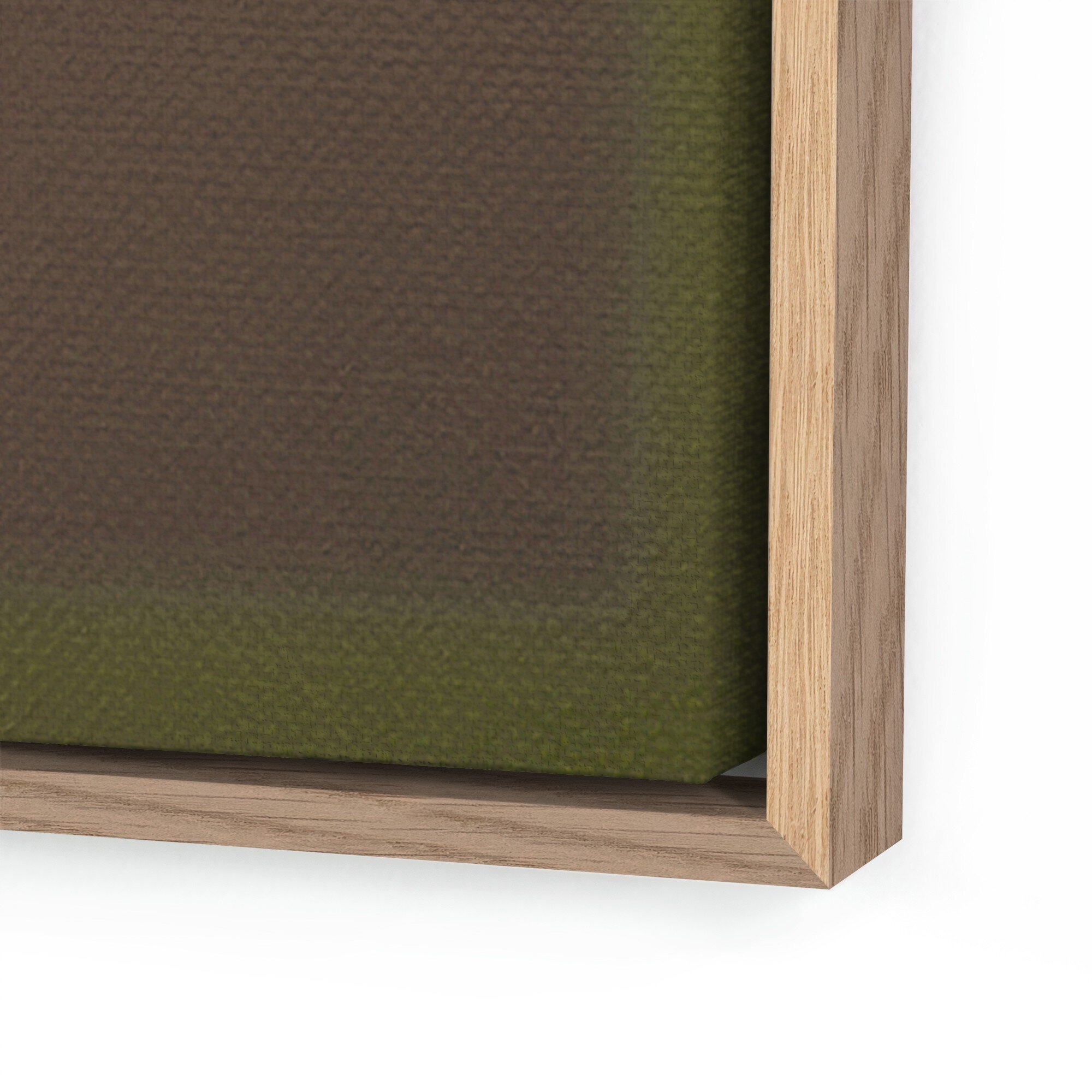 Composition Verdant by Charles Stuart - Vertical Grain White Oak Floater - Image 1