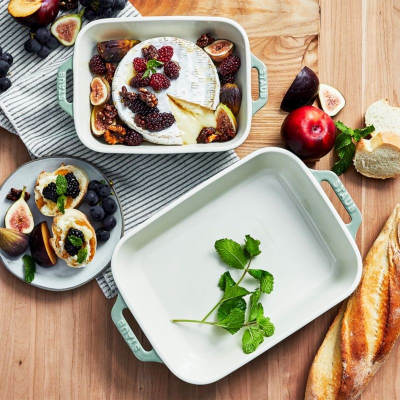 Staub ® 2-Piece Eucalyptus Green Ceramic Baking Dish Set - Image 2