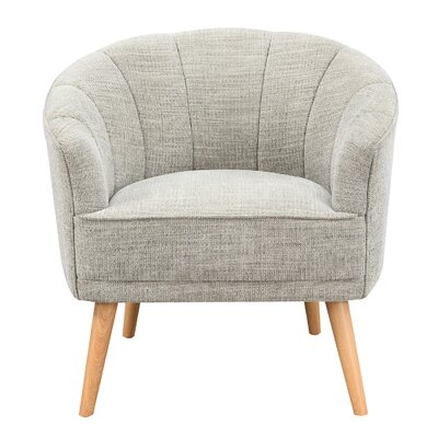 Humes 27.6" W Chenille Barrel Chair - Image 0