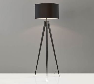 Ibra Floor Lamp, Black - Image 1