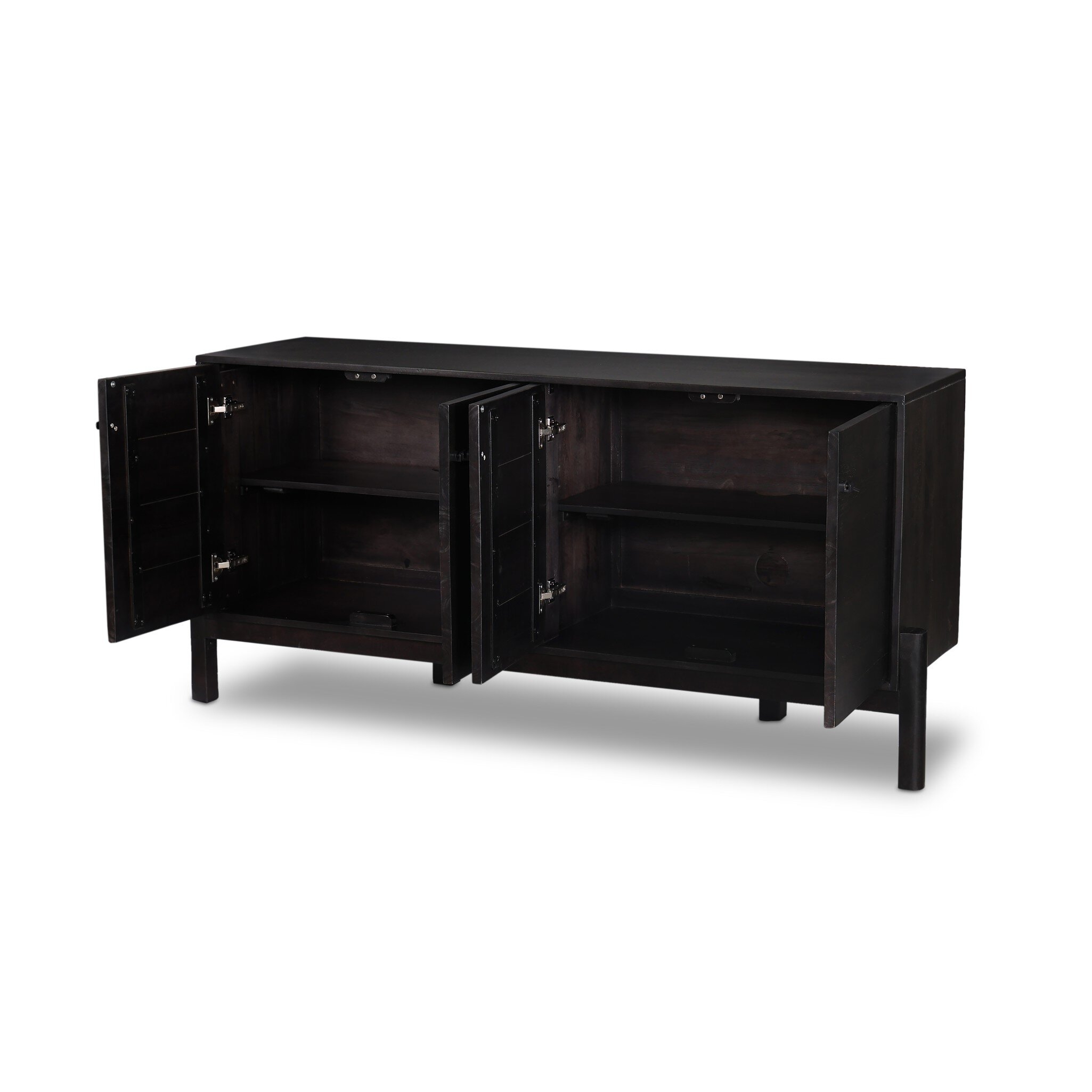 Reza Sideboard - Worn Black Parawood - Image 4