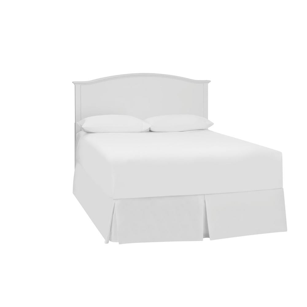 StyleWell Colemont Wood Curved Back Queen Size Headboard in White (61.97 in W. X 48 in H.) - Image 0