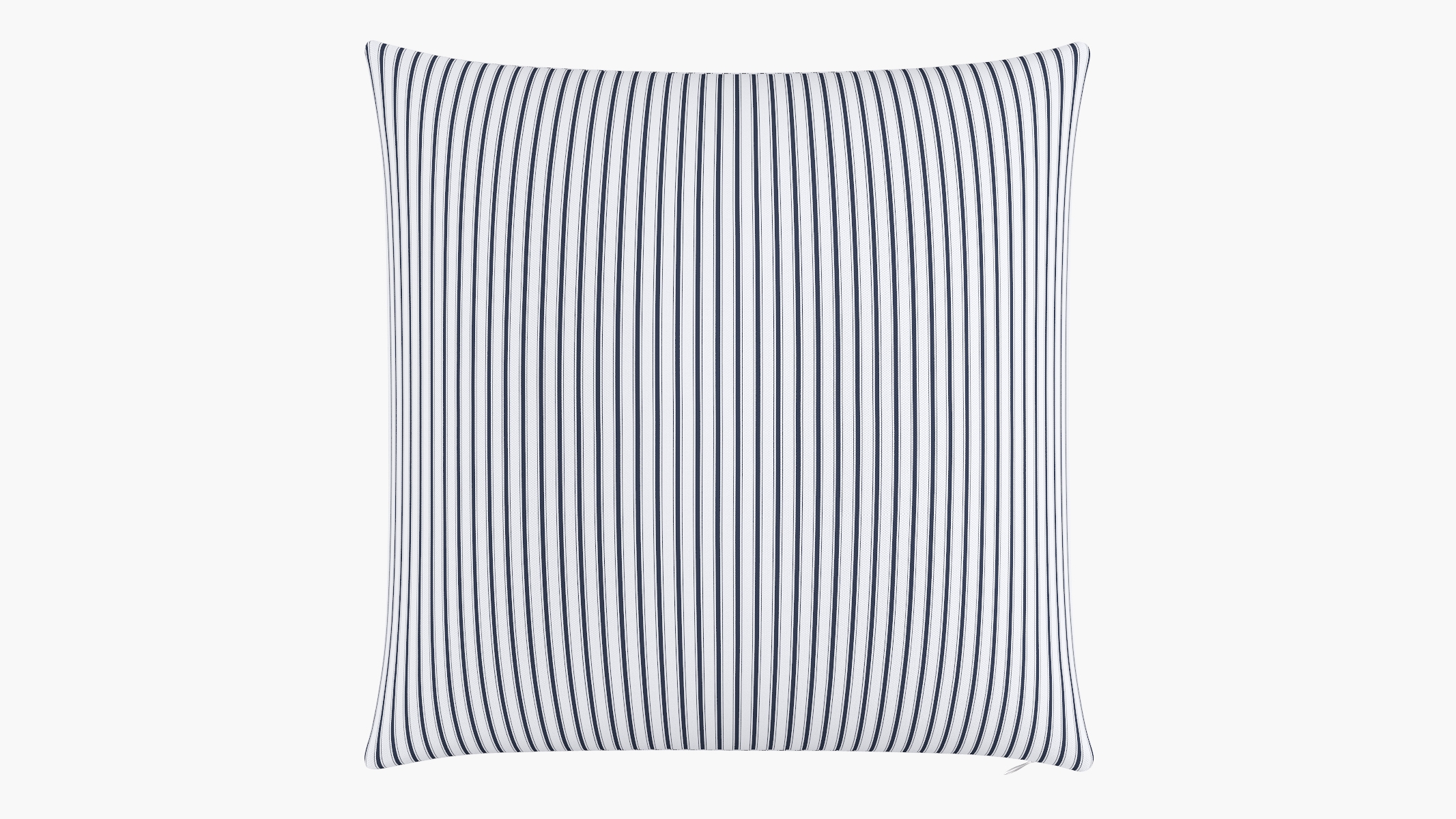 Outdoor 26" Throw Pillow, Navy Classic Ticking Stripe, 26" x 26" - Image 0
