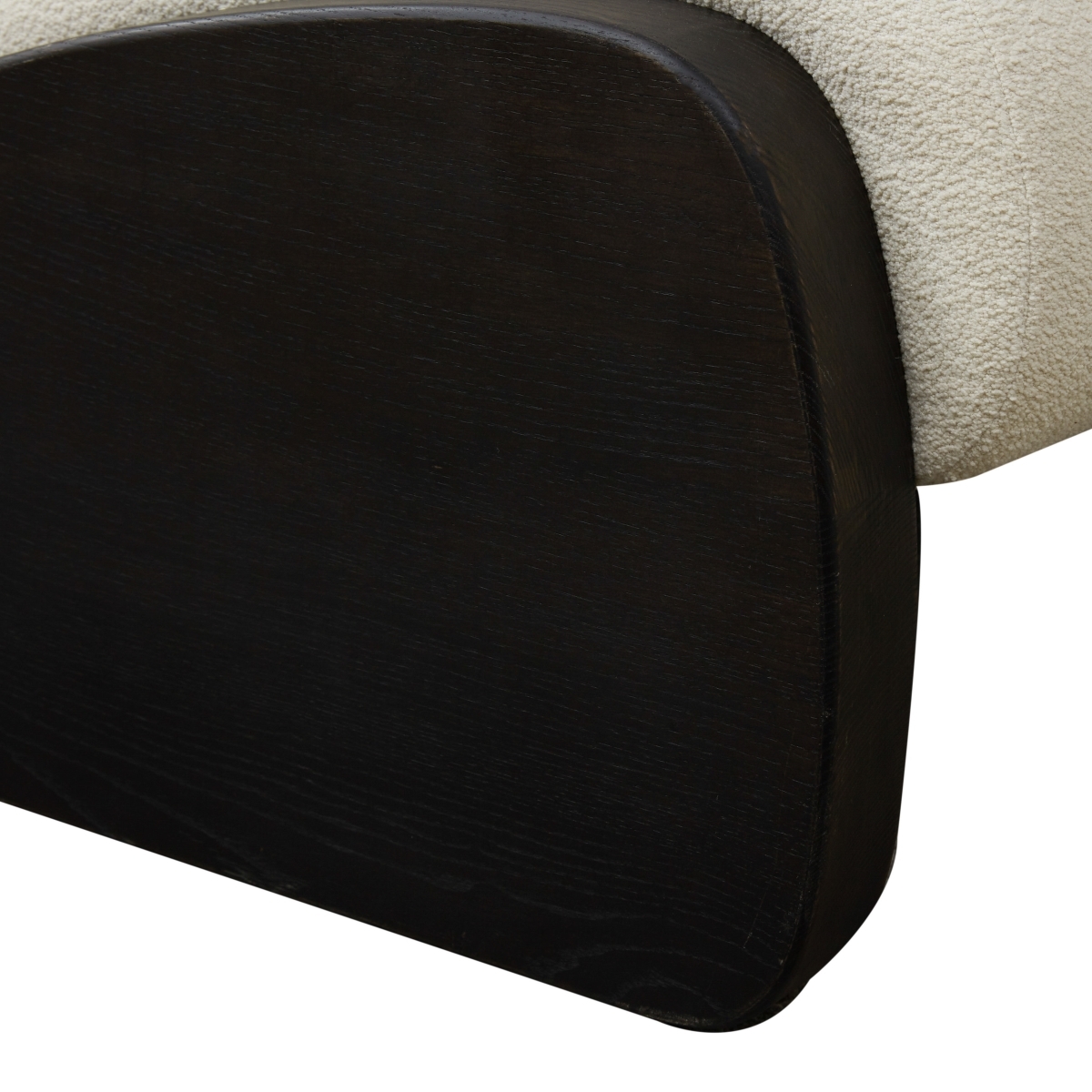 Brayford Boucle Accent Chair - Ivory/Dark Brown - Image 2