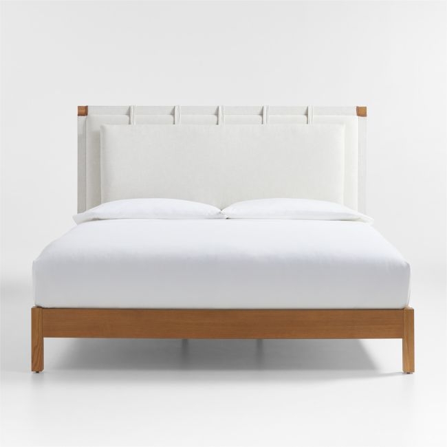 Shinola Hotel King Bed with Headboard Cushion - Image 0