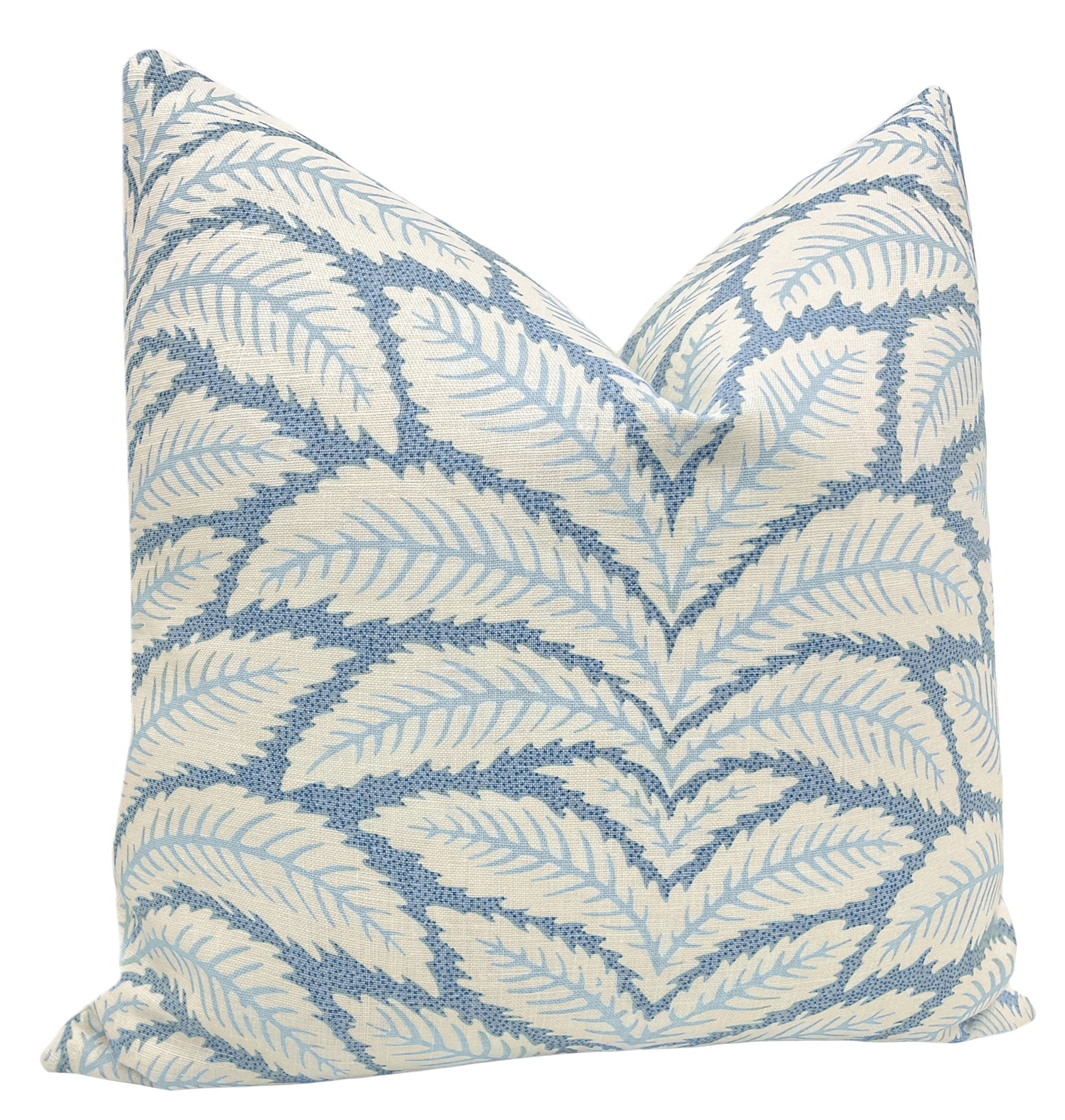 TALAVERA COTTON AND LINEN PRINT // BLUE - 20" X 20" - Image 1
