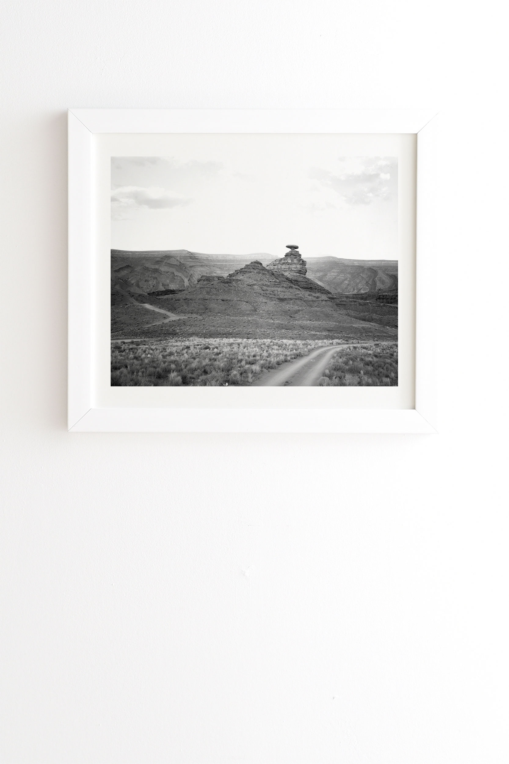 Desert Southwest by Catherine McDonald - Framed Wall Art Basic White 8" x 9.5" - Image 0