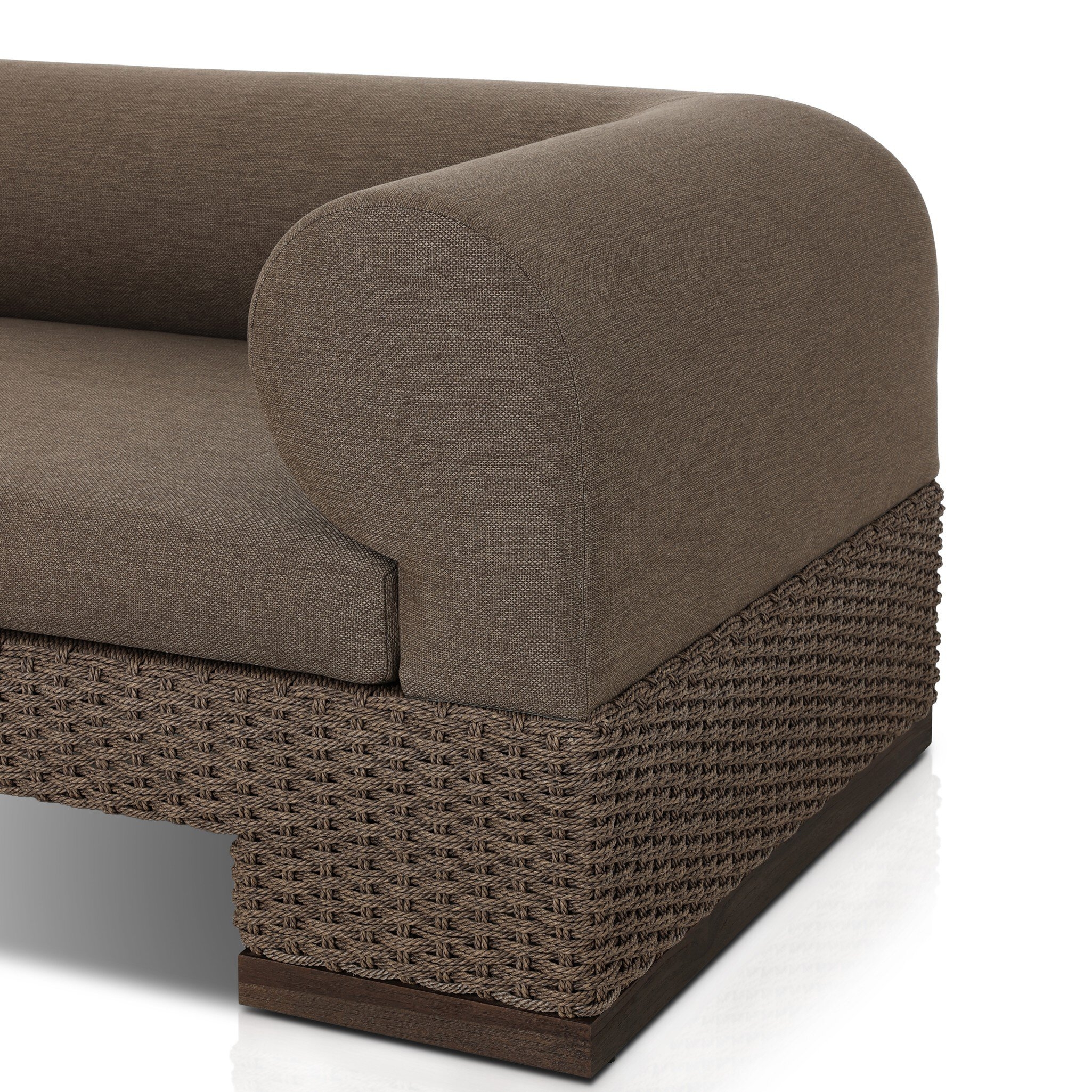 Joss Outdoor Sofa - Ellor Brown - Image 4