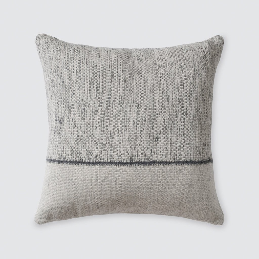 Claro Pillow - Grey - 22 in. x 22 in. By The Citizenry - Image 0
