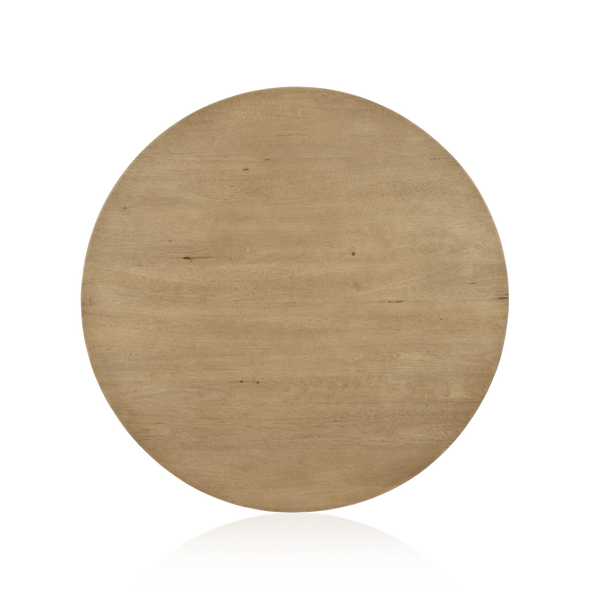 Mesa Round Coffee Table - Light Brushed Parawood - Image 6