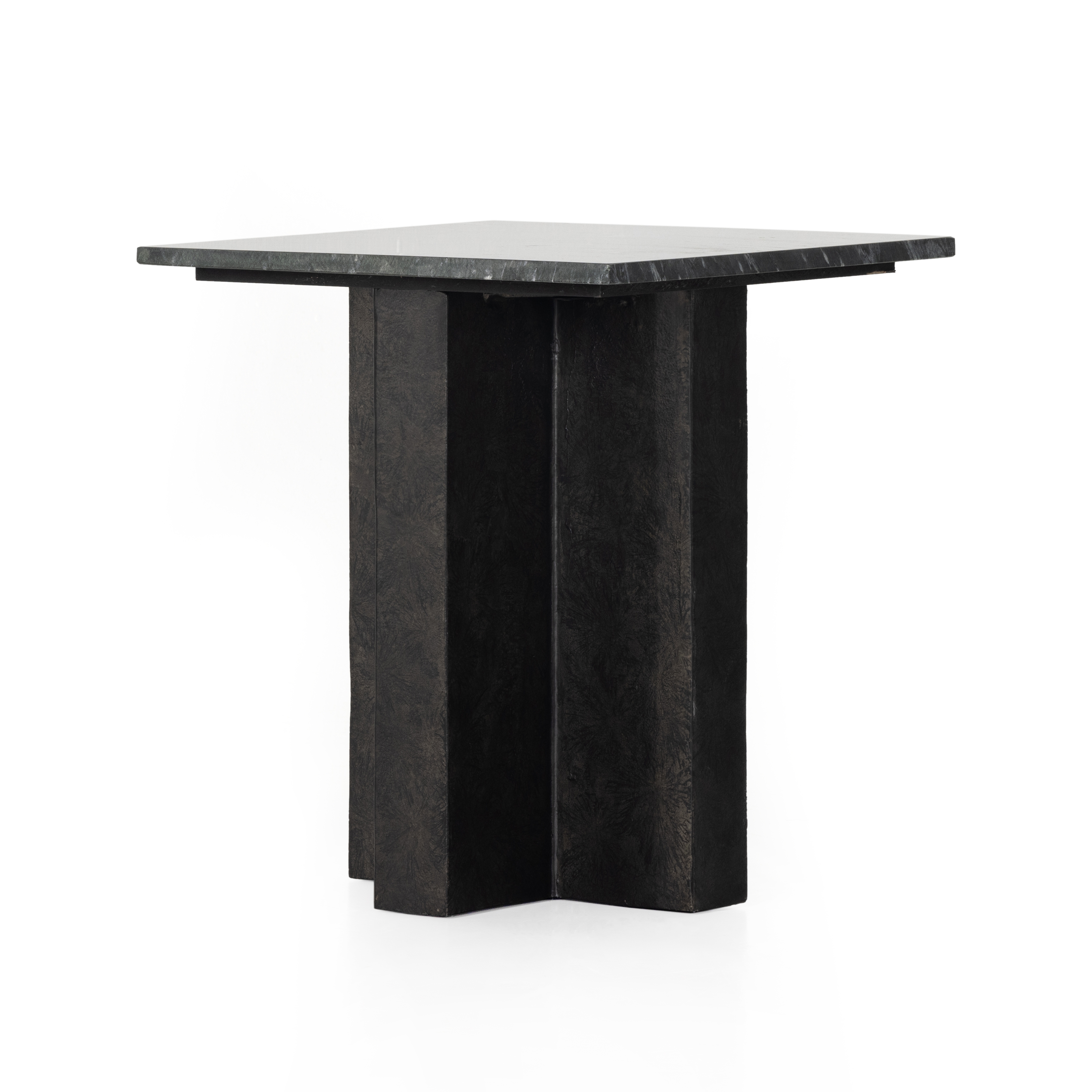 Terrell End Table-Black Marble - Image 0