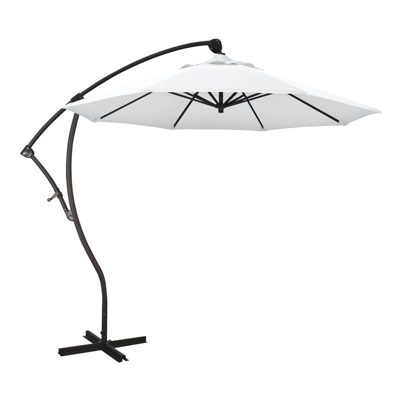 Bayside Series 9' Cantilever Umbrella Fabric: White - Image 0