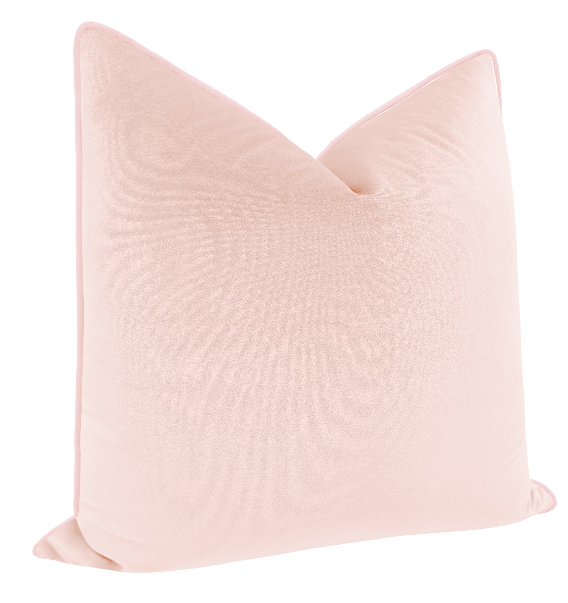 MELROSE VELVET // BALLET + VELVET CORDING - 20” X 26” STANDARD SHAM / SELF CORDING - Image 2