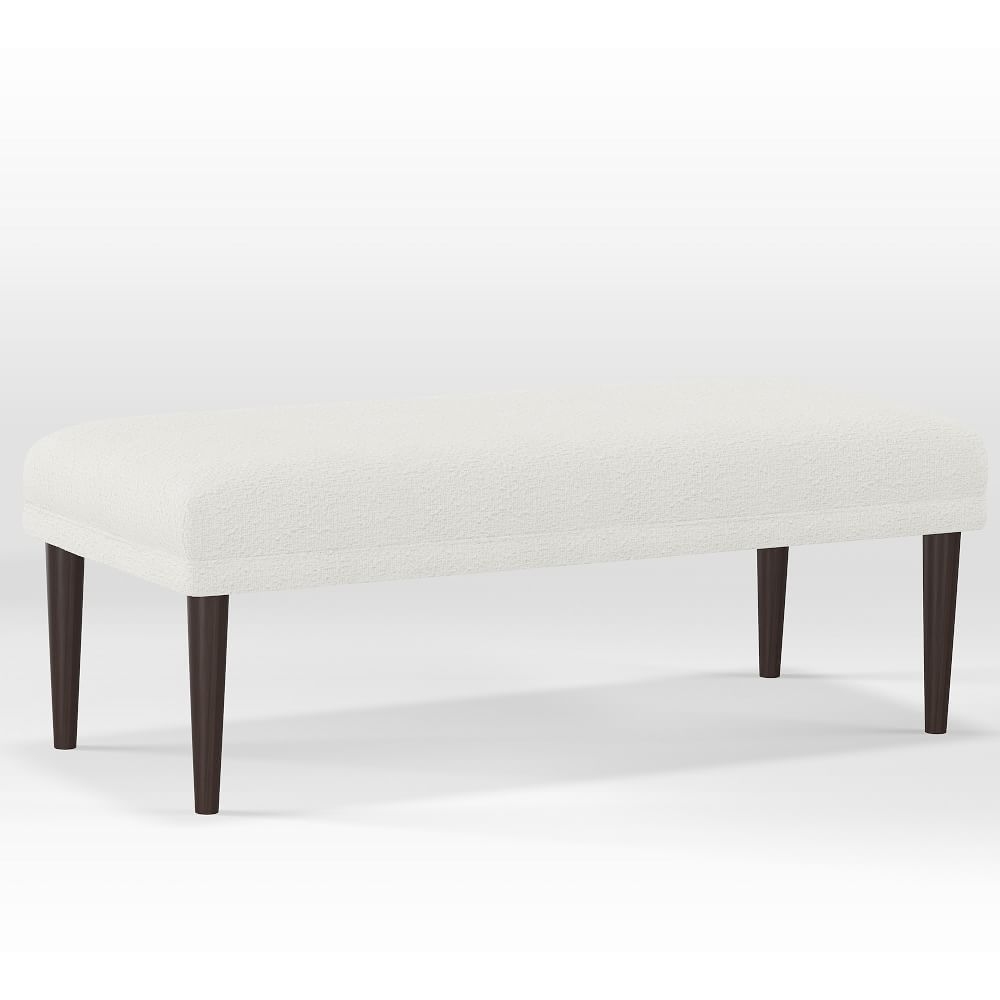 Tapered Legs Bench, Milano Snow - Image 0