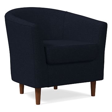 Mila Chair, Poly, Twill, Black Indigo, Auburn - Image 0
