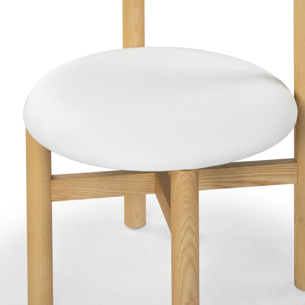 Tayla Dining Chair - Natural/White - Image 2