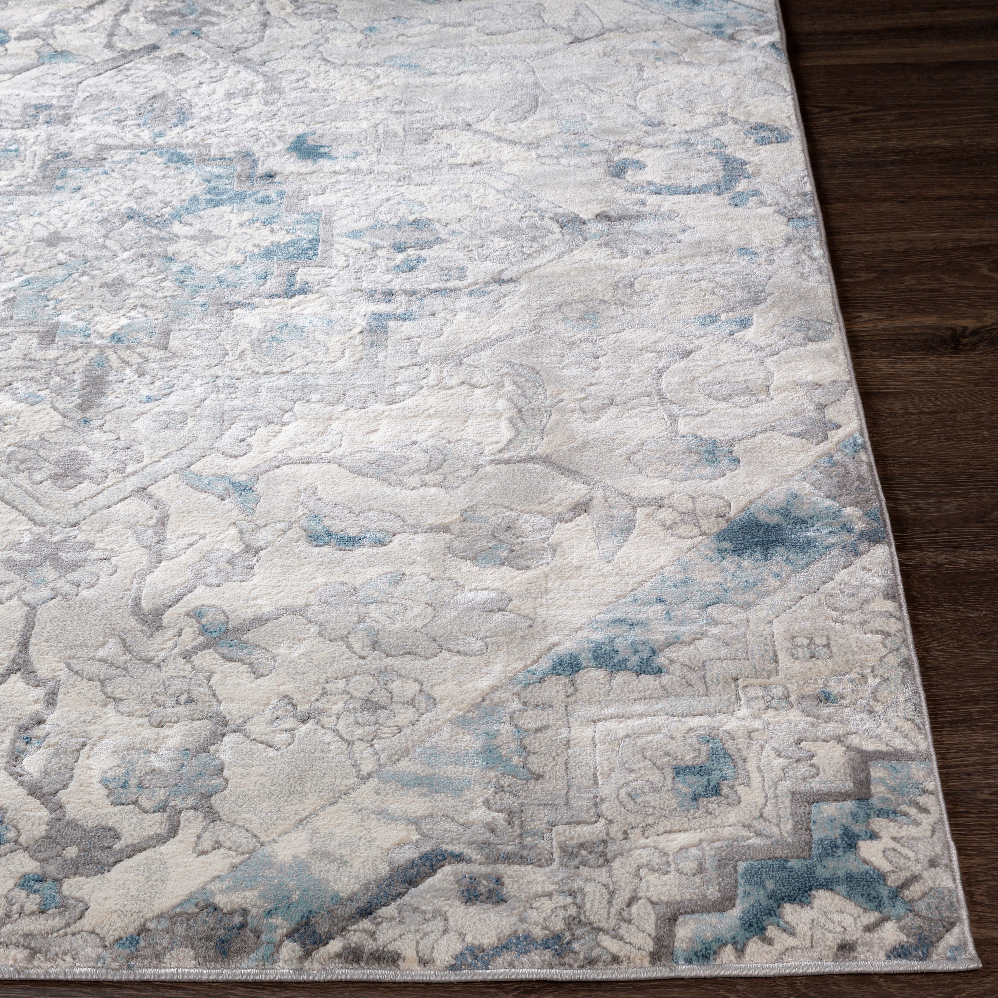 Lagom Gray Indoor 2' x 2'11" Machine Woven Rug - Image 2