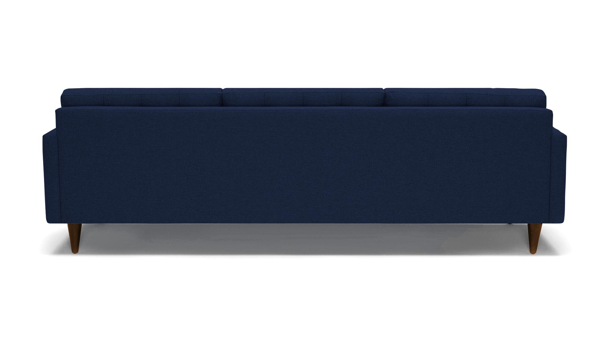 Blue Eliot Mid Century Modern Grand Sofa - Royale Cobalt - Mocha - Image 4