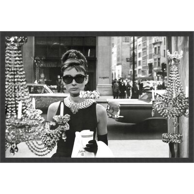 Audrey Hepburn Breakfast at Tiffany's (Window) - Picture Frame Photograph Print on Paper - Image 0