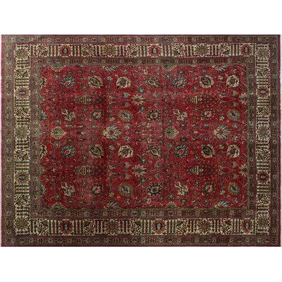 One-of-a-Kind Bertradis Hand-Knotted 1970s Traditional Style Red/Brown 9'6" x 12'5" Wool Area Rug - Image 0