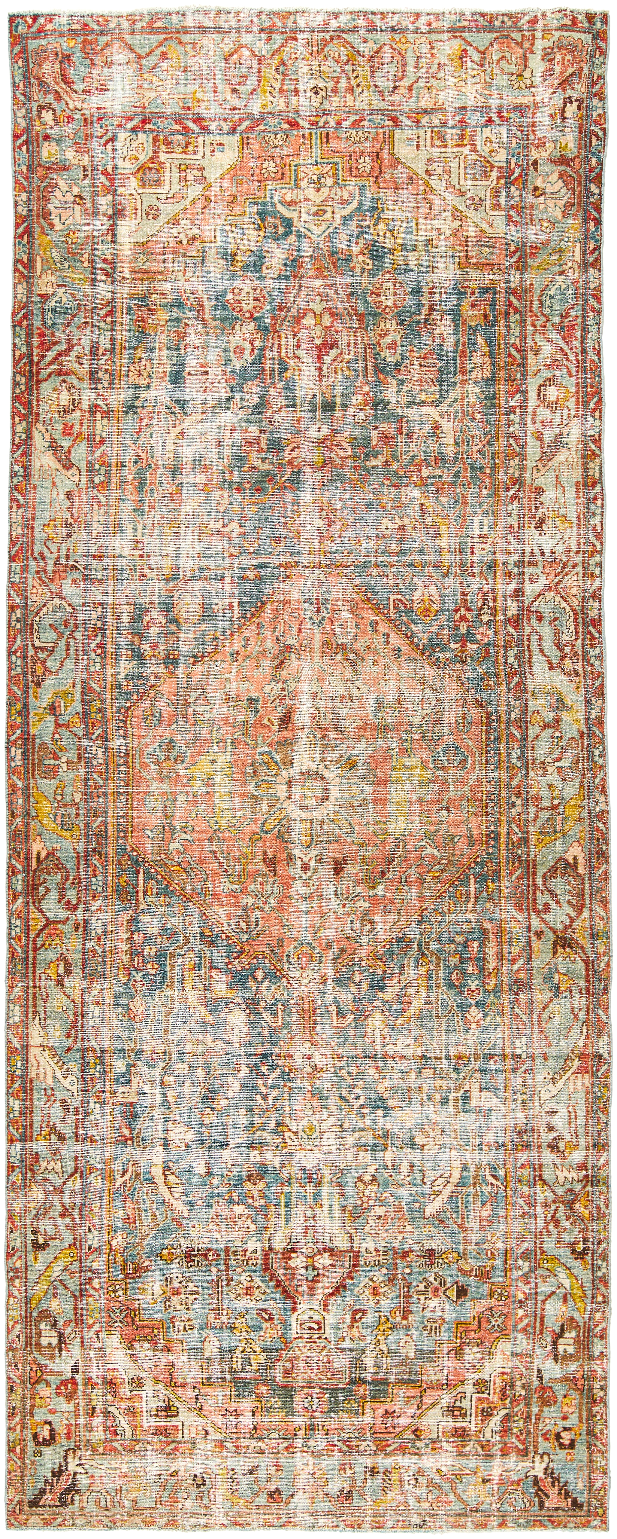 Antique One of a Kind  Indoor 5'3" x 13'2" Handmade Rug - Image 0