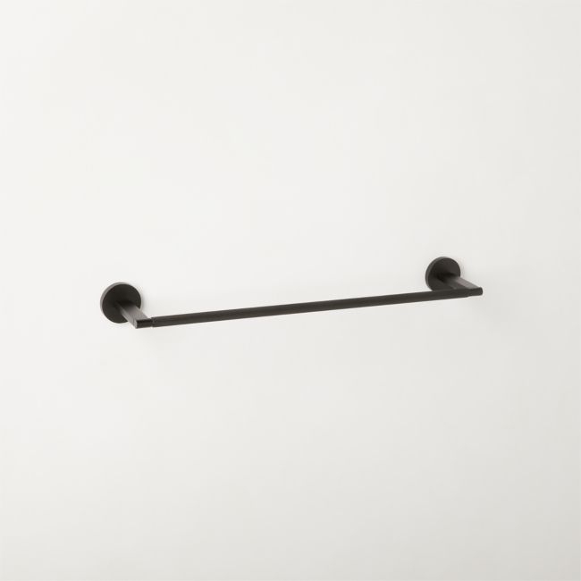 Nicolo Knurled Black Towel Bar 18'' - Image 0