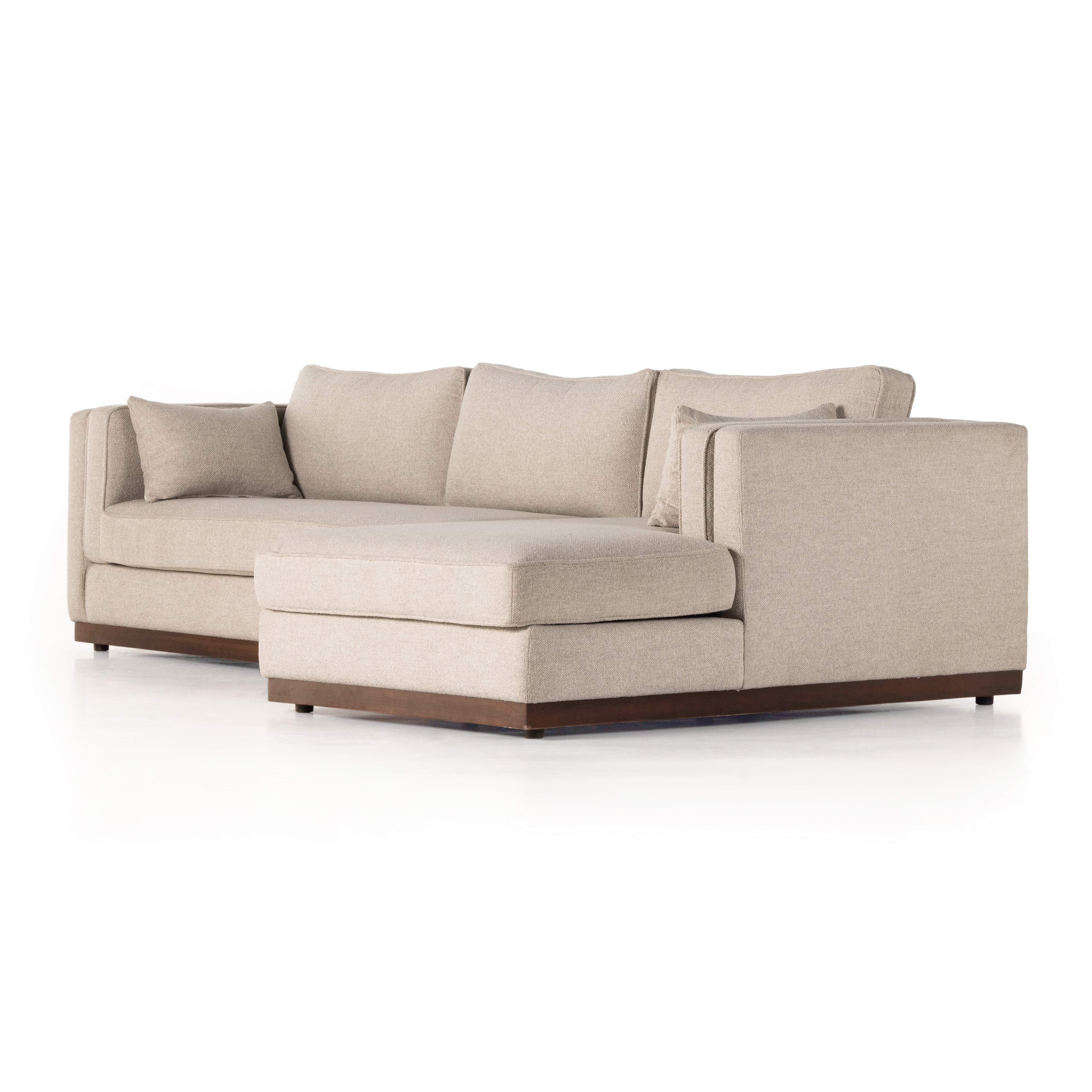 Lawrence 2pc Raf Sectional-Nova Taupe - Image 0