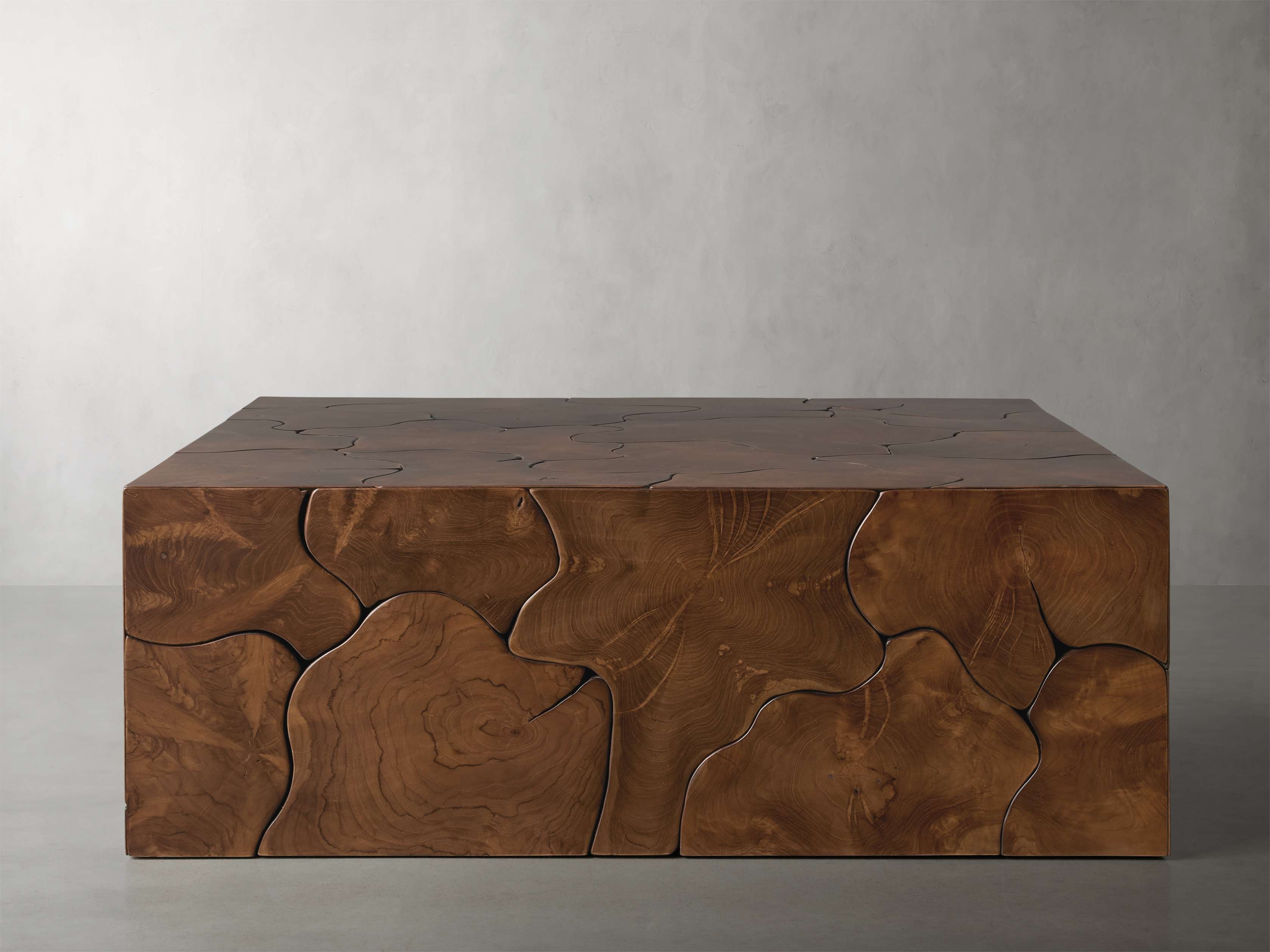 Kalmar Square Coffee Table in Wood Brown  Mocha - Image 0