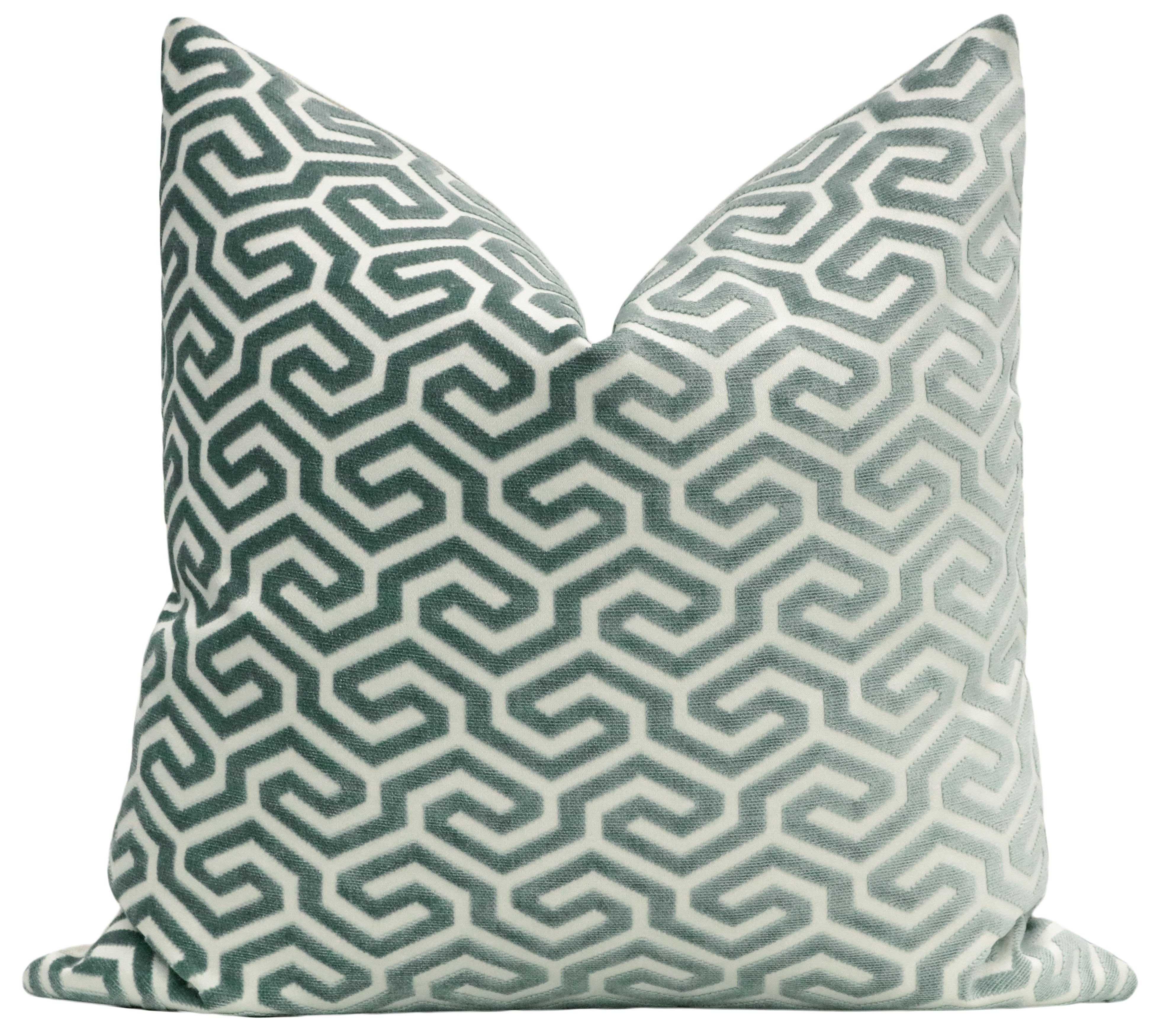 MING FRET VELVET // MINERAL - 20" X 20" - Image 0