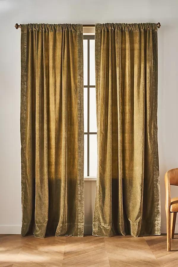 Trova Washed Velvet Curtain - Image 0