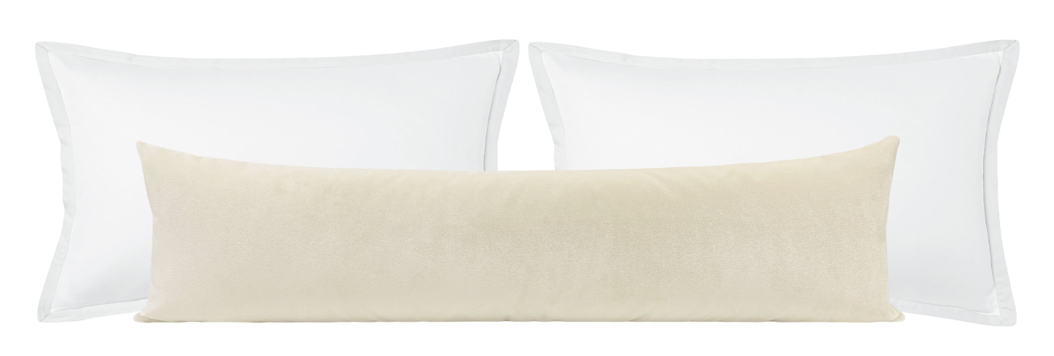 THE XL LUMBAR :: VENETIAN VELVET // ALABASTER - 14" X 48" - Image 2