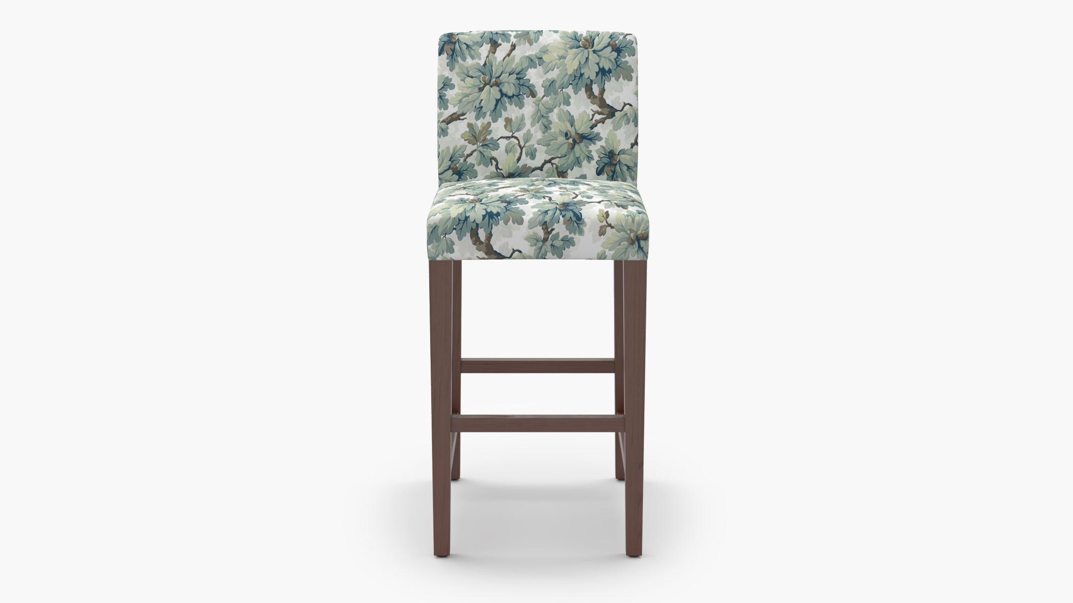 Signature Dining Bar Stool, Sage Woodland, Walnut Square Tapered Leg - Image 0