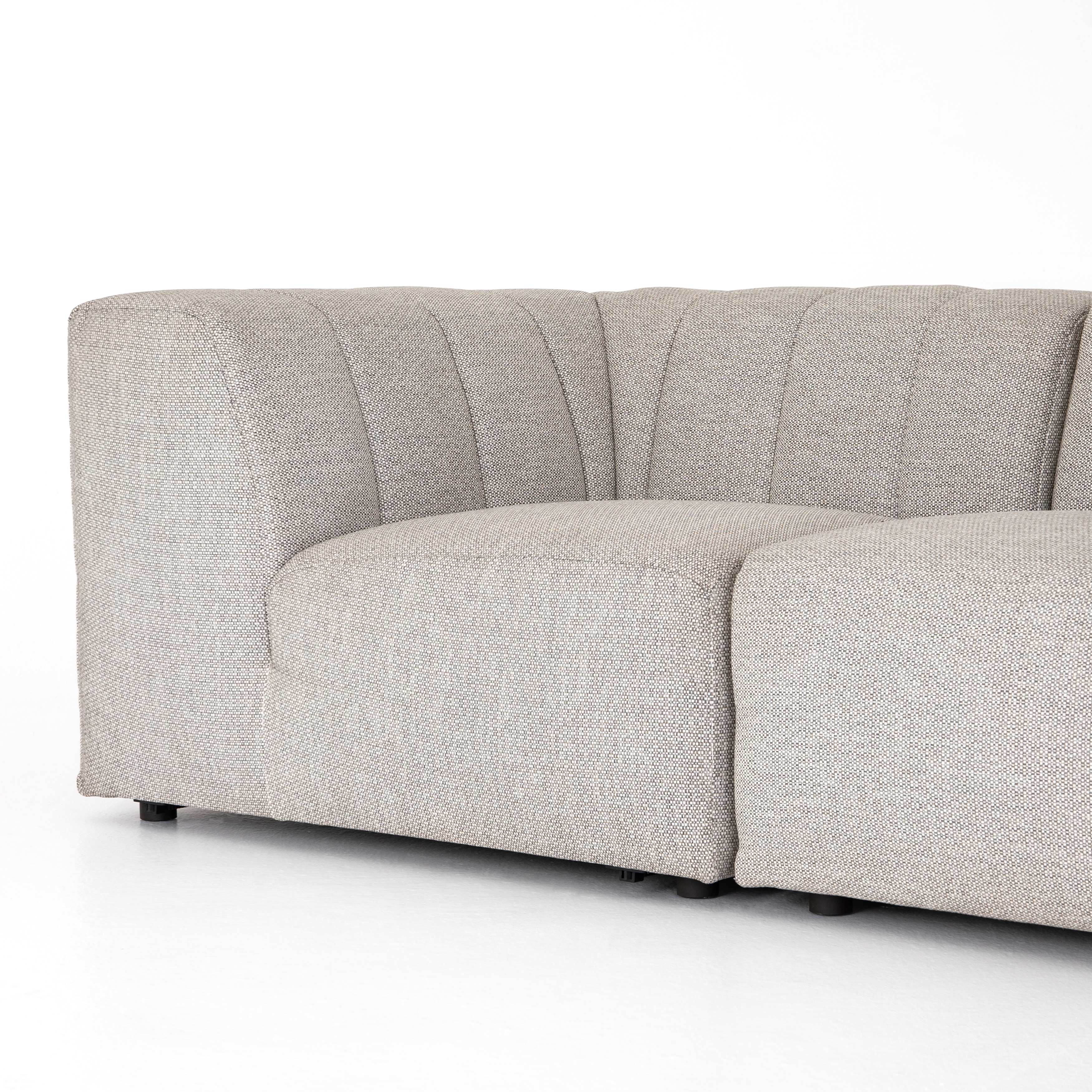 Gwen Outdoor 3 Pc Sectional-Faye Ash - Image 9