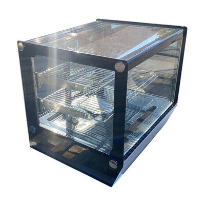 NSF 27 In Black Cube Refrgierated Countertop Bakery Display Caser - Image 0