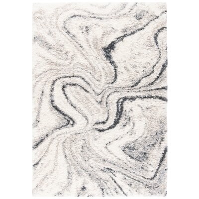 Fairhaven Abstract Gray/White Area Rug - Image 0