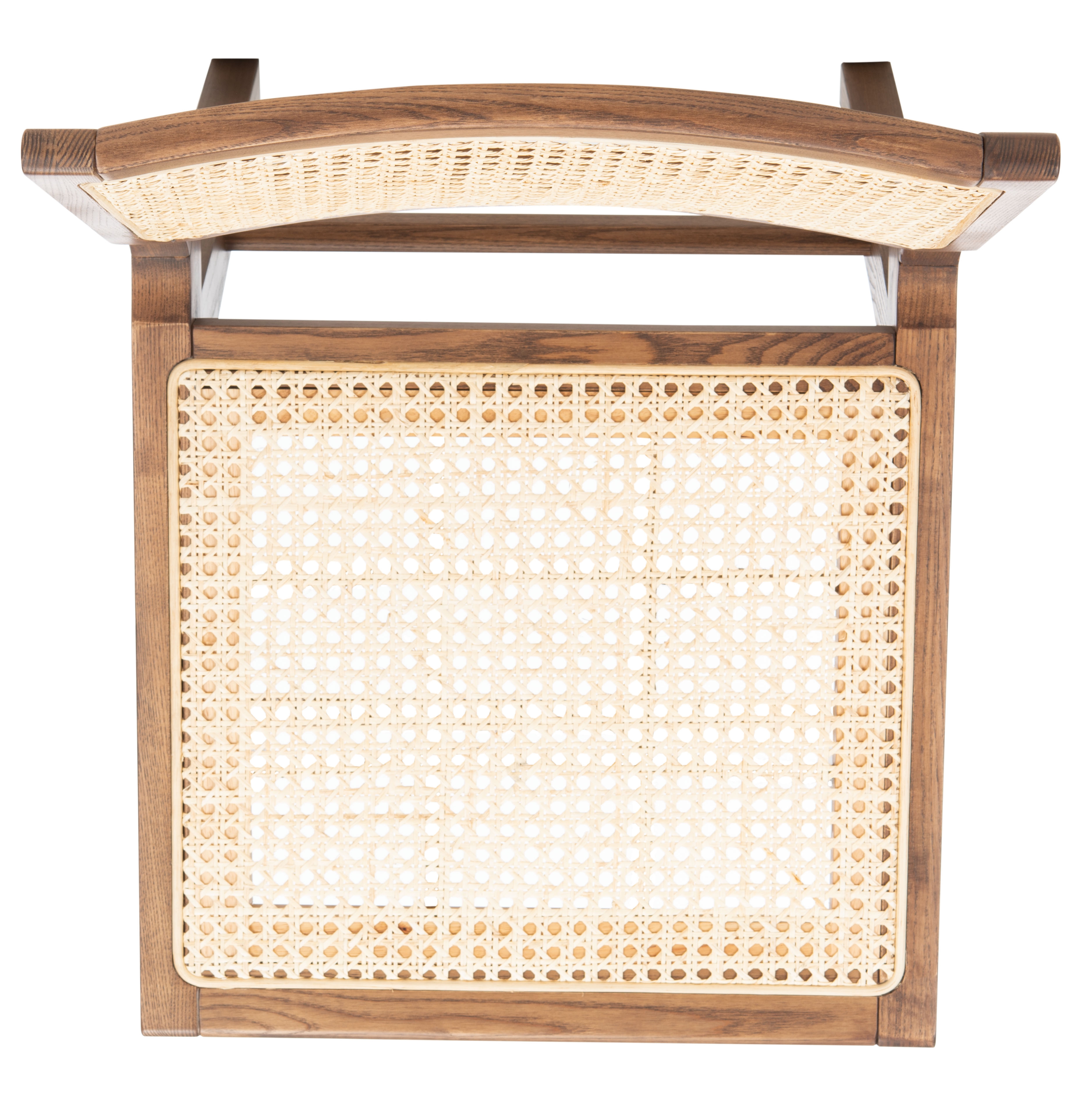 Hattie French Cane Dining Chair - Walnut/Natural - Image 7