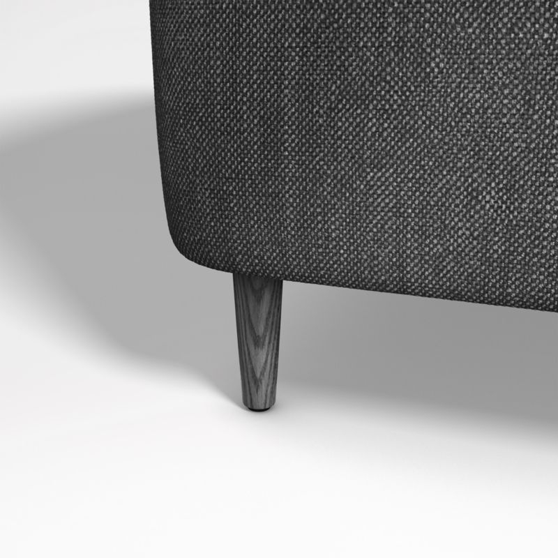 Lafayette Charcoal Grey Upholstered Twin Bed - Image 4