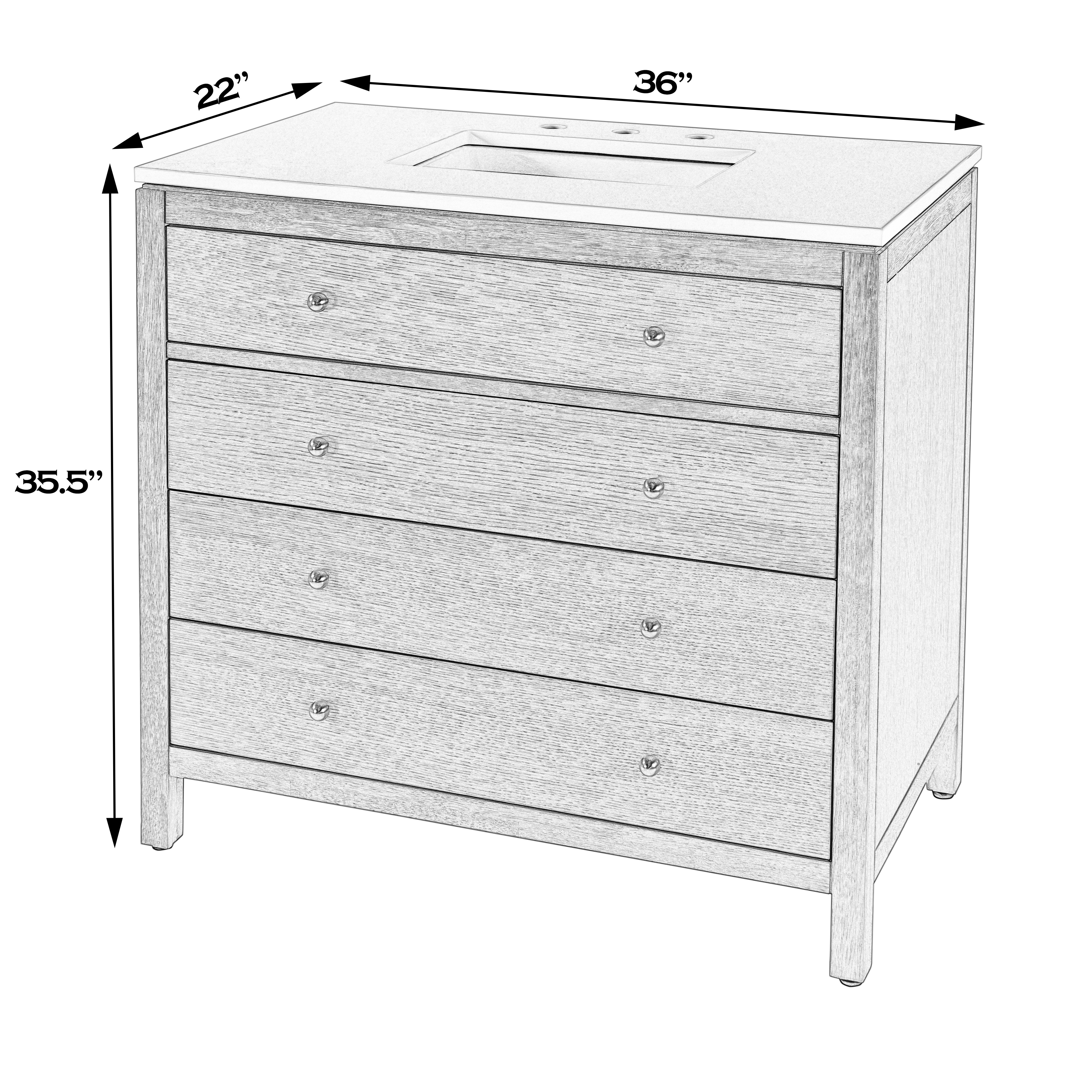 Nora Light Oak Bathroom Vanity - Image 1