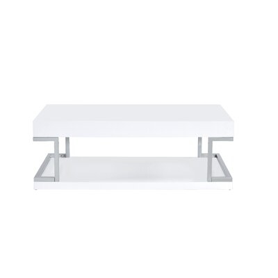 Lloydminster Floor Shelf Coffee Table with Storage - Image 0