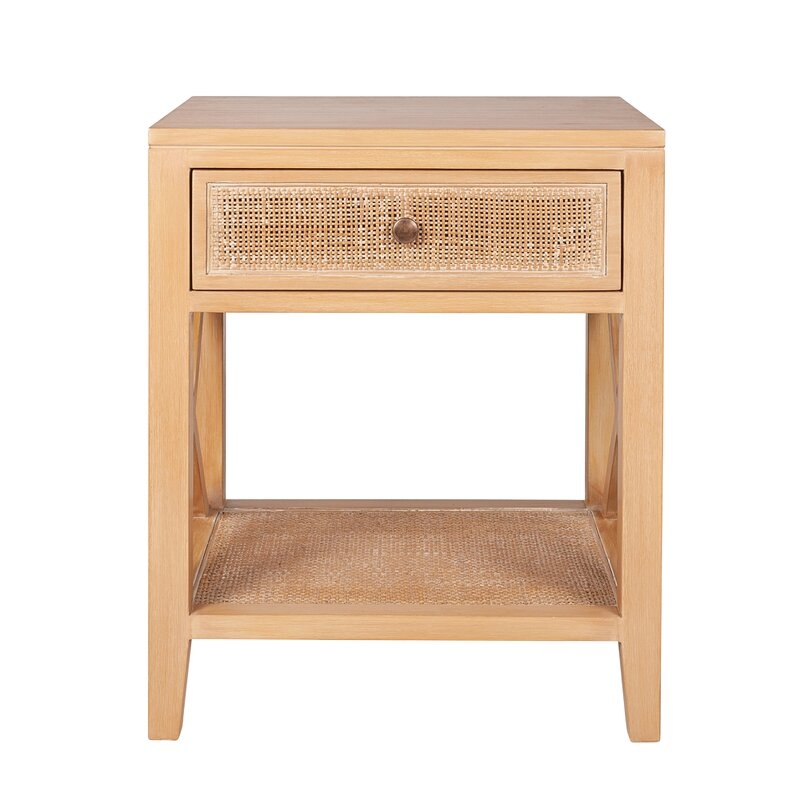 Keira Rattan End Table with Storage - Image 7