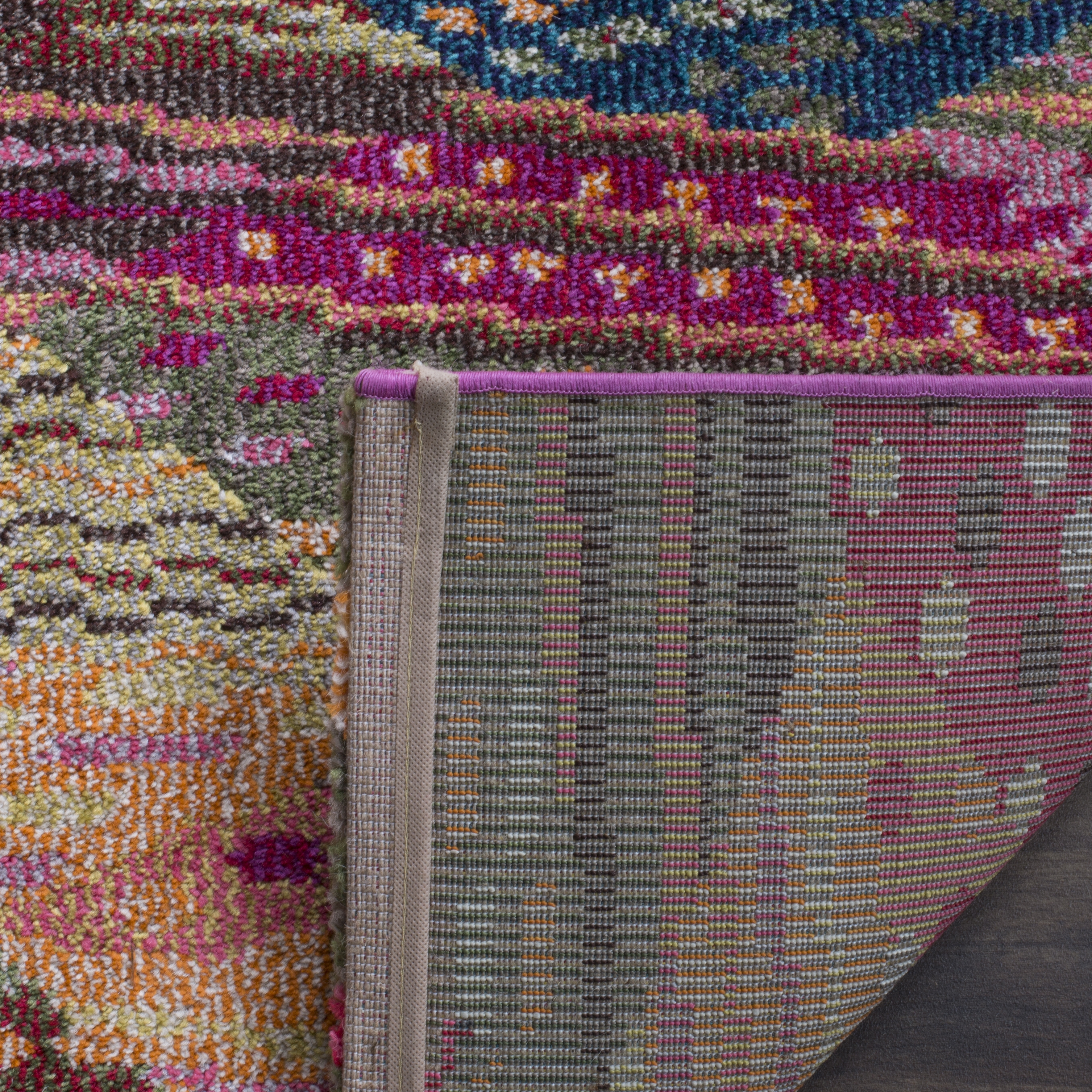 Arlo Home Woven Area Rug, MNC245D, Multi,  4' X 5' 7" - Image 2