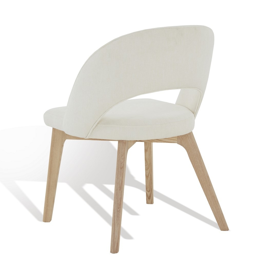 Rowland Linen Dining Chair - Ivory/Natural  - Image 4