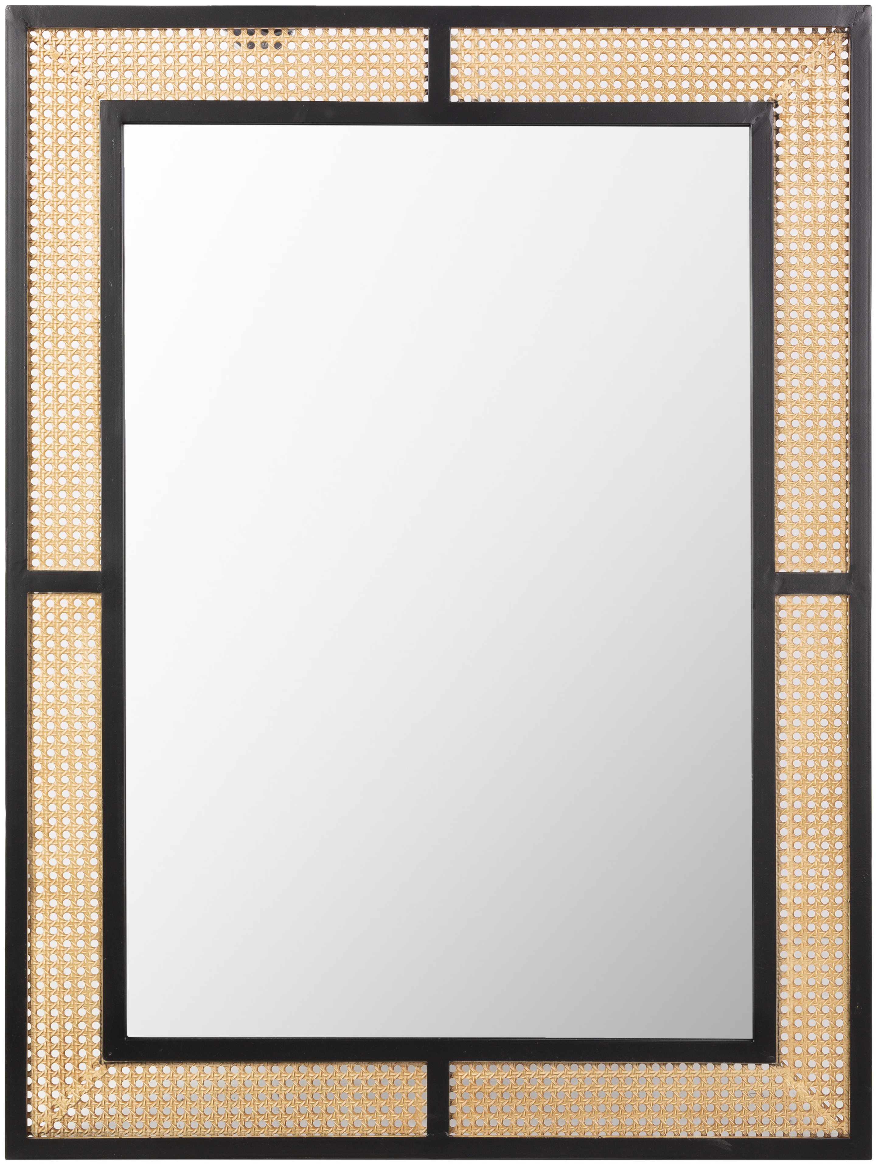 Anassa Black 40"H x 30"W x 1"D Accent Mirror - Image 0