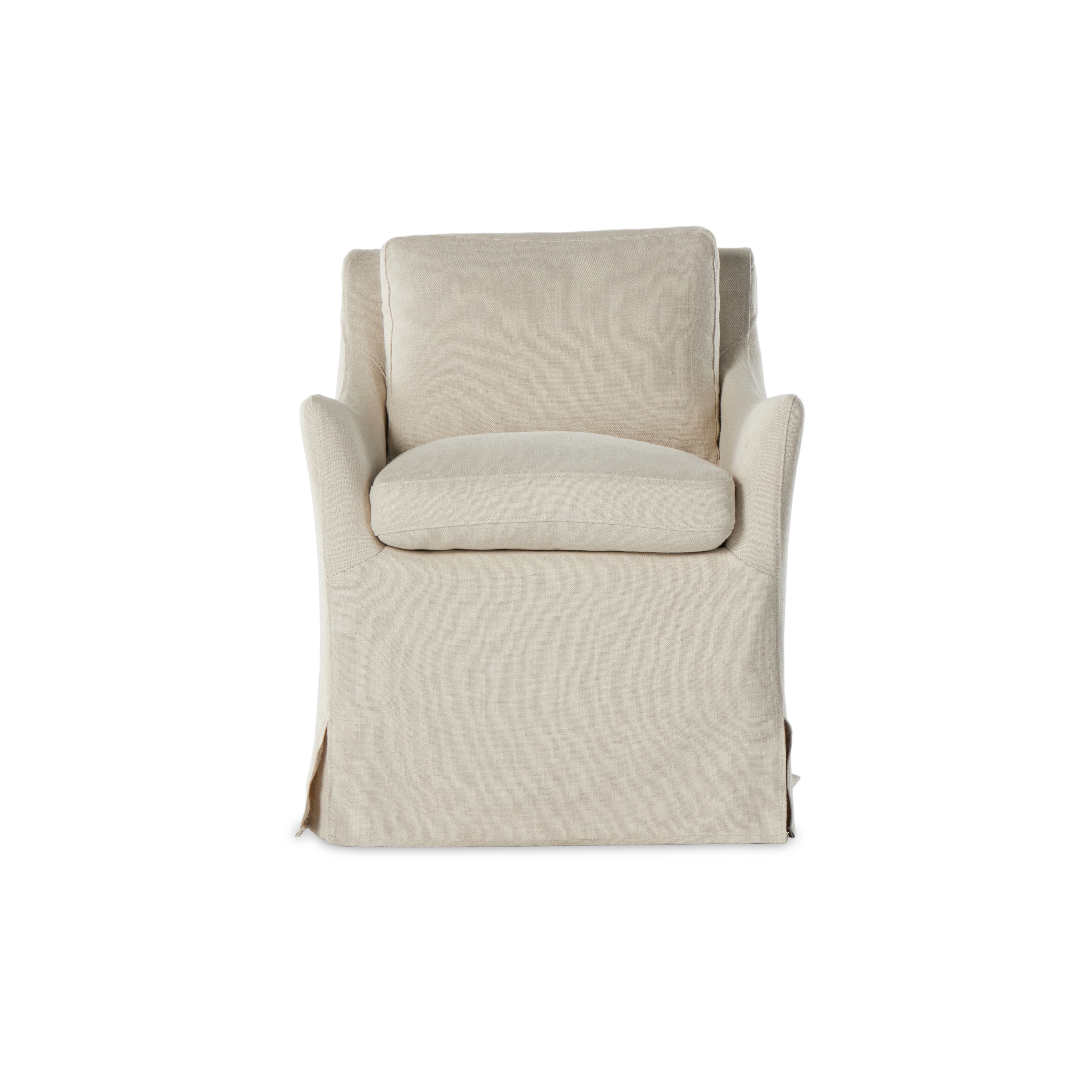 Monette Slipcover Dining Chair-Natural - Image 3